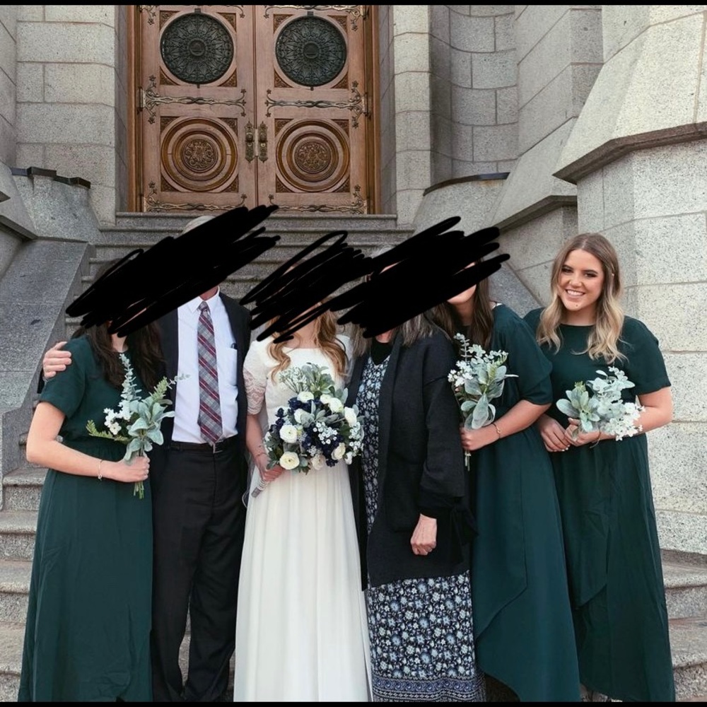 Roolee forest green dress